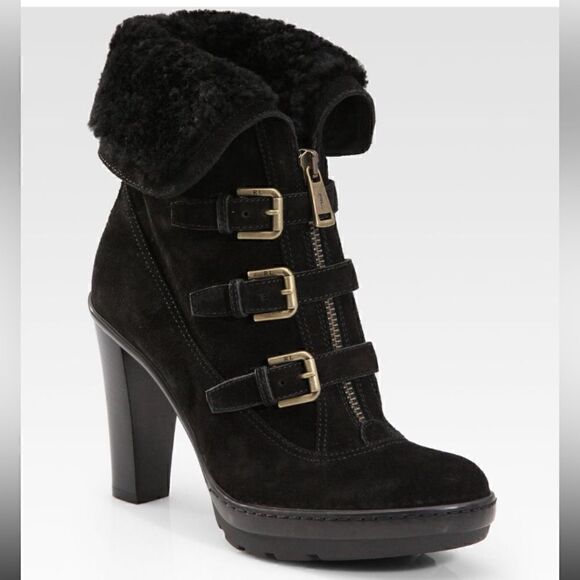 Ralph Lauren 2011 Collection “Forilla” ItalianSuede & Lamb Shearling Ankle Boot - Picture 5 of 16